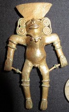 Costa Rica: Pre-columbian: Diquis culture: 500-1500 AD, nude warrior picture