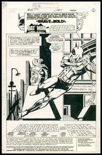 Brave and the Bold #172 Title Splash art by Carmine Infantino Batman Firestorm picture