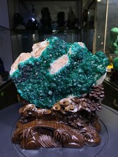 12.02LB Top Natural Dioptase Mineral Specimen Quartz Crystal Raw Stone picture