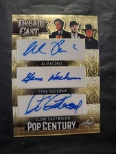 2024 Pop Century CLINT EASTWOOD AL PACINO GENE HACKMAN DREAM CAST GOLD AUTO 1/1  picture