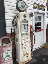 Original Dino Gas Sinclair Gas Pump 540 Bennett Original Signs Nozzle picture