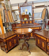 Vintage Marquetry Inlay Bedroom Suits picture