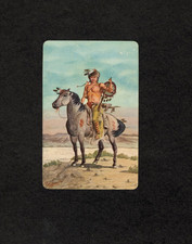 1956 Quaker Oats #6 Blackfeet Warrior Rare Sample Card Chris Benjamin Collection picture