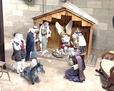 Nativity Set-Fontanini Style-VERY Large 50” ChurchReligious Statue 10 pc &creche picture