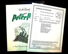 Disney Peter Pan Sketch Book HC Signed x12 Legends Nine Old Men Marc Davis LTD picture