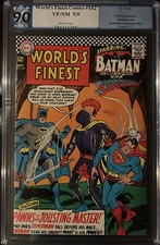 WORLD'S FINEST #162 PGX 9.0 NOV 1966 SUPERMAN / BATMAN App WHITE Pgs DC Comics picture