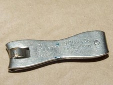 Vintage Antq Nail Clipper w/ Cuticle Tool & File GEM H C Cook Co Ansonia CT USA picture