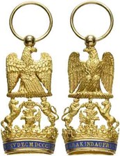 Germany France Medal Order of the Westfalian Crown Reduction in Gold picture