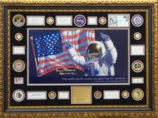 Moonwalkers, Deluxe Framed Autographs (PSA) Collection: Neil Armstrong (Rare) picture
