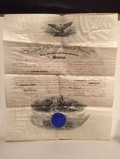 PRESIDENT WILLIAM H TAFT SIGNED US NAVAL APPOINTMENT DOCUMENT FEBRUARY 18, 1910 picture