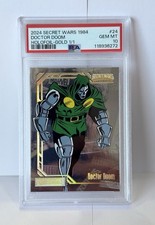 Upper Deck Marvel Allegiance SECRET WARS 1/1 Dr. Doom #24 Holofoil Gold PSA 10 picture