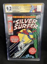 Silver Surfer #14 CGC SS 9.2 WP Signed By STAN LEE *Spider-Man Appearance* picture