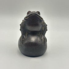Japanese Paperweight Purple sand figurines spiders toads frogs inscriptions deli picture