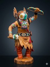 Stunning Kachina Hopi - Comanche - by David Roy - 16 inches Tall picture