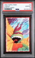 1989 TOPPS TEENAGE MUTANT NINJA TURTLES BONUS CARDS #A YARGH PSA 10 picture