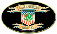 GREAT AMERICAN HEMP CO MARIJUANA POT HEAVY DUTY USA MADE METAL ADVERTISING SIGN picture