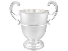 Antique Edwardian 1905 Sterling Silver Presentation Champagne Cup picture