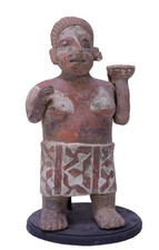 Large SET- Fine Pre-Columbian Pottery Male - Female Figures - Pair picture