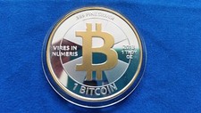 2013 1BTC. Casascius Silver and gold funded , excelent, 1 out of 400 ever made. picture