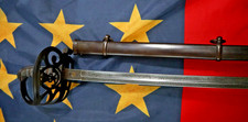 CIVIL WAR CONFEDERATE ENGLISH ISAAC CAMPBELL STAFF SWORD W 11 STAR EAGLE & CSA picture