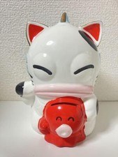 Japan Hangyodon Ninja Monja Piggy Bank Lucky Cat Maneki Bank Sanrio Showa Retro picture
