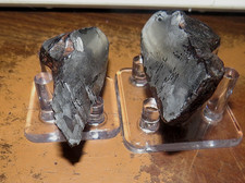 BEAUTIFUL 180 GM. ETCHED CANYON DIABLO METEORITE PAIR ARIZONA 51 & 129 gm picture