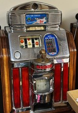 Jennings Dollar Star Chief Slot Hotel New Frontier/ Mahogany Wood Cabinet picture