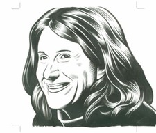 Charles Burns BELIEVER MAG cover element ORIGINAL ART Nicole Holofcener picture