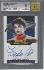 KIRSTIE ALLEY 2021 WOMEN OF STAR TREK ART & IMAGES VARIOUS AUTOGRAPH BGS 9/AU 10 picture