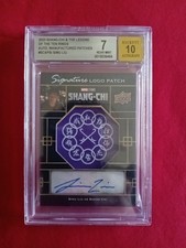 Shang-Chi Logo Patch Signature Auto Autograph SCAP-SI Simu Liu Shang-Chi #47/ 49 picture
