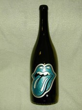 (1) ROLLING STONES STICKY FINGERS (BLUE) WINE BOTTLE EMPTY 405 OF 1000  EMPTY picture