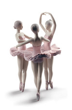 NEW LLADRO OUR BALLET POSE DANCERS FIGURINE #9286 BRAND NIB CUTE GIRLS SAVE$ F/S picture