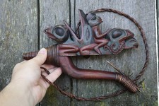 Exquisite Scott Jensen (Adopted Tlingit) Northwest Coast Halibut Hook Sculpture  picture