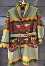 Vintage 1910s-1930s Oregoncity Blanket Gown Native Pattern Mens Size L picture
