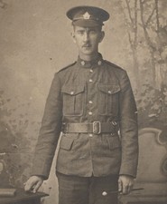WW1 Canadian Tunnelling Co RPPC Postcard, Soldier Pte Lemuel Wood CEF BEF War picture