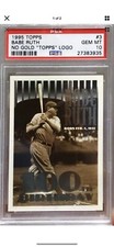 Babe Ruth Signed One Cent Government Postcard w/ 1915 Photograph And PSA 10 Card picture