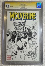Wolverine #1 CGC SS 9.8 Erik Larsen Signed Sketch Fantastic Four, Wolverine 148 picture