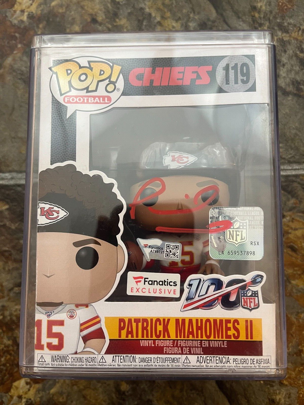 Patrick Mahomes Auto Funko POP 49/100 Fanatics Super Bowl RARE SIGNED AUTOGRAPH Patrick Mahomes Auto Funko POP 49/100 Fanatics Super Bowl RARE SIGNED AUTOGRAPH