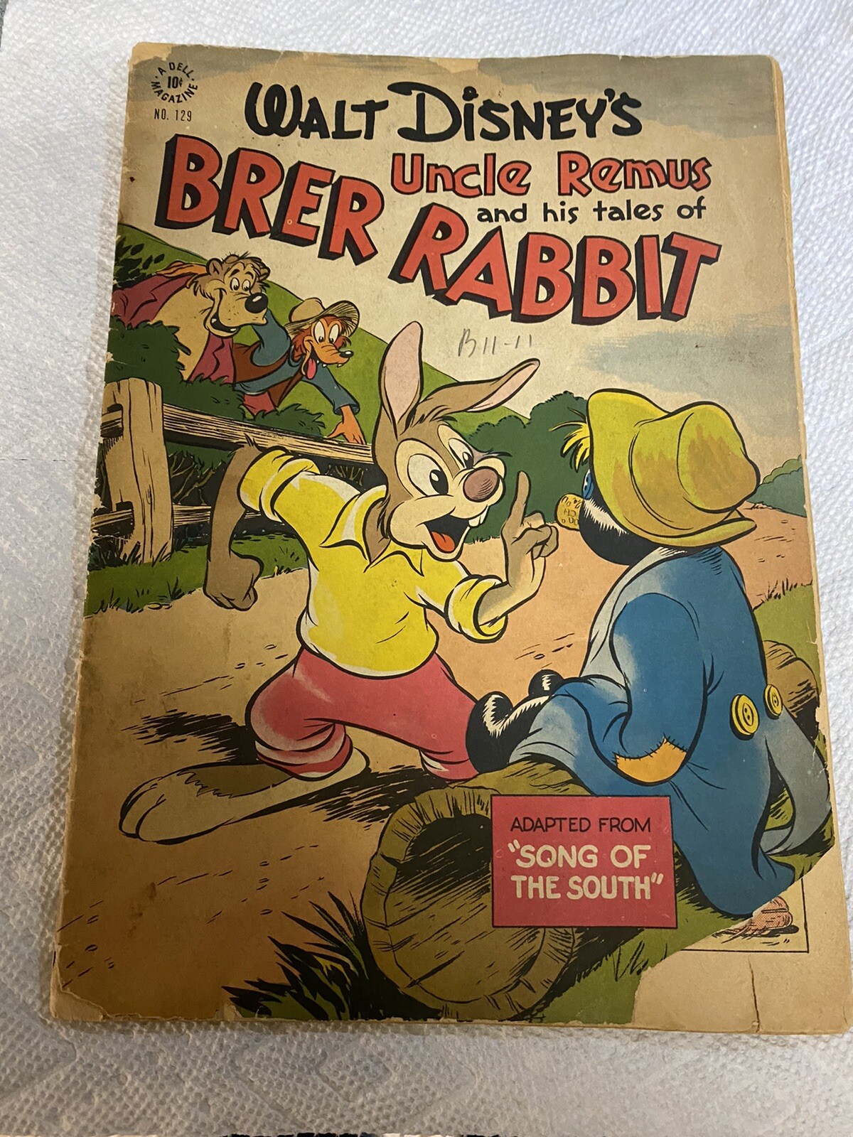 Uncle Remus Brer Rabbit Dell 1947 Rare Song of South 129 Uncle Remus Brer Rabbit Dell 1947 Rare Song of South 129