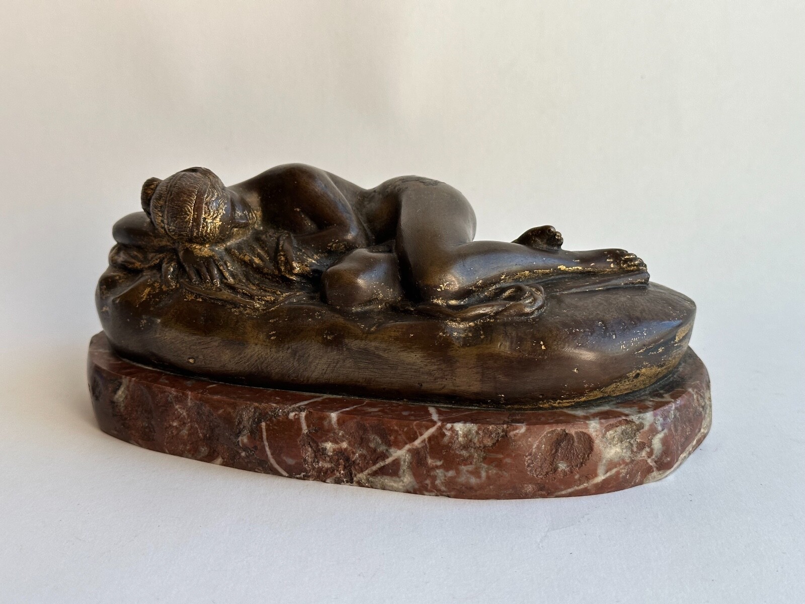 Antique James Pradier a Bronze Figure Of A Reclining Nude, 7 Antique James Pradier a Bronze Figure Of A Reclining Nude, 7