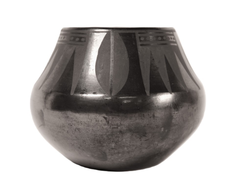 San Ildefonso Pueblo Pottery Jar By Maria and Julian ca. 1938 5.125 San Ildefonso Pueblo Pottery Jar By Maria and Julian ca. 1938 5.125