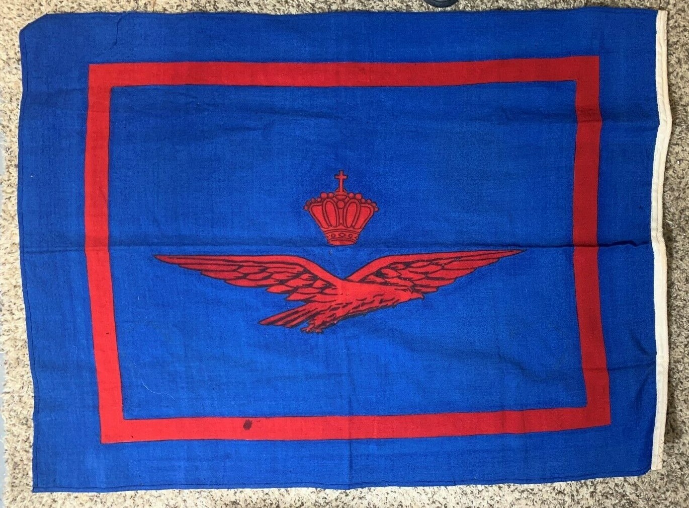 RARE ITALY WW2 FLAG MINISTER ROYAL AIR FORCE REGINA AUERONAUTICA 46x34 YT35 RARE ITALY WW2 FLAG MINISTER ROYAL AIR FORCE REGINA AUERONAUTICA 46x34 YT35