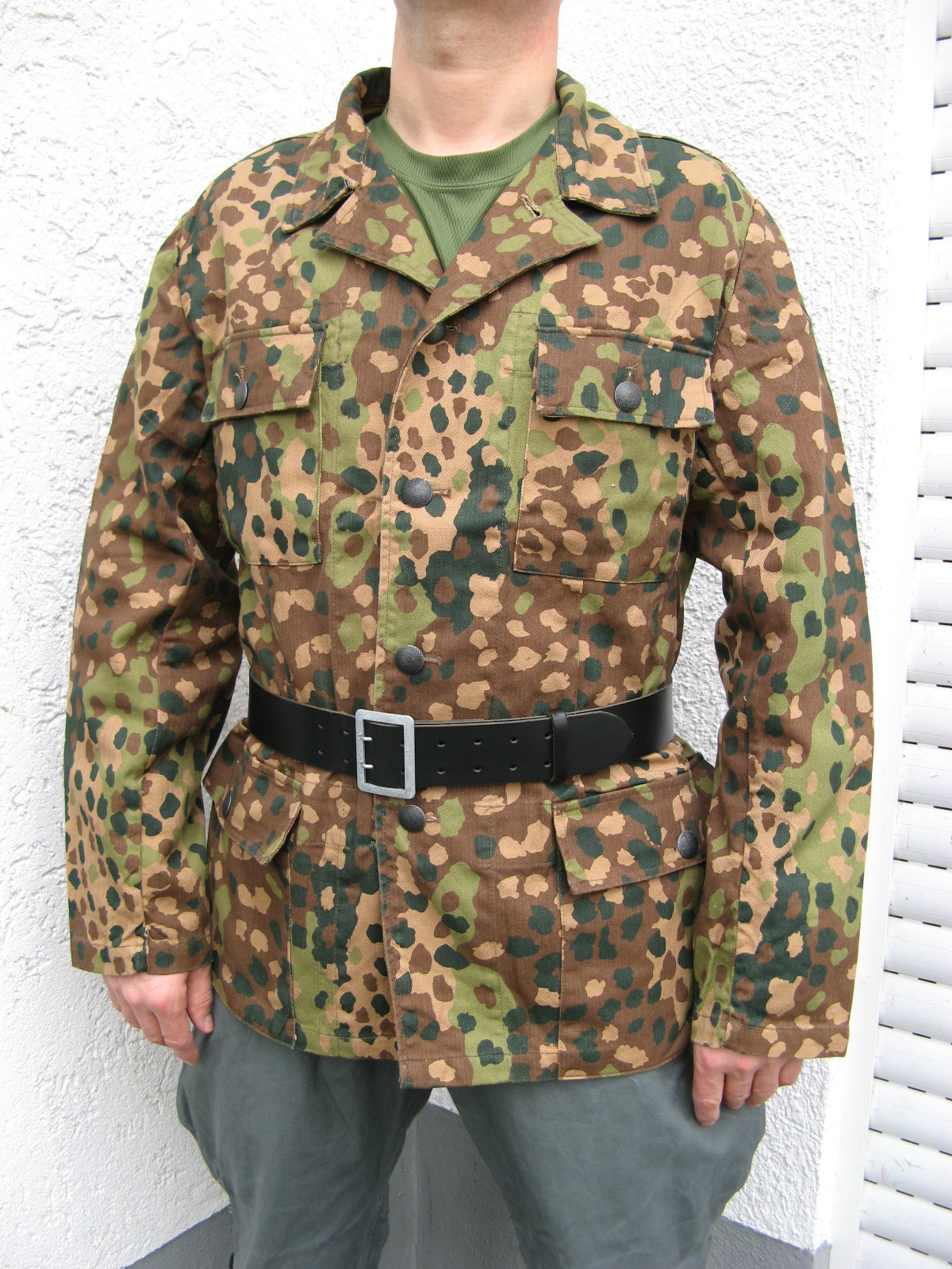  WWII German WH Elite Field blouse M44 dot pea Camo camo jacket  camo tunic -M-