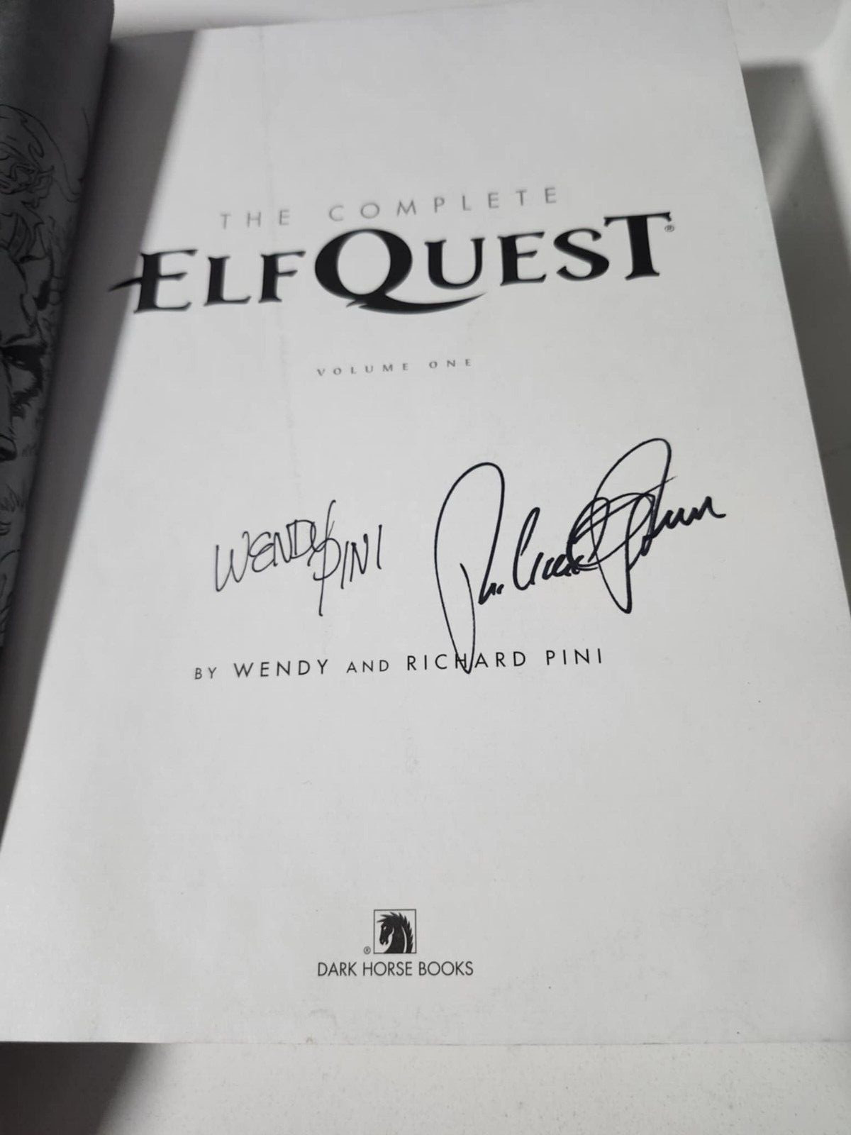 The Complete Elfquest Vol 1 by Wendy Pini (English) Paperback Book - AUTOGRAPHED The Complete Elfquest Vol 1 by Wendy Pini (English) Paperback Book - AUTOGRAPHED