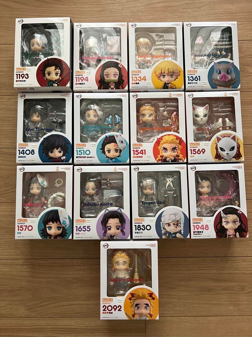 Demon slayer Kimetsu No Yaiba Figure 14 set Nendoroid Good Smile Company from JP Demon slayer Kimetsu No Yaiba Figure 14 set Nendoroid Good Smile Company from JP