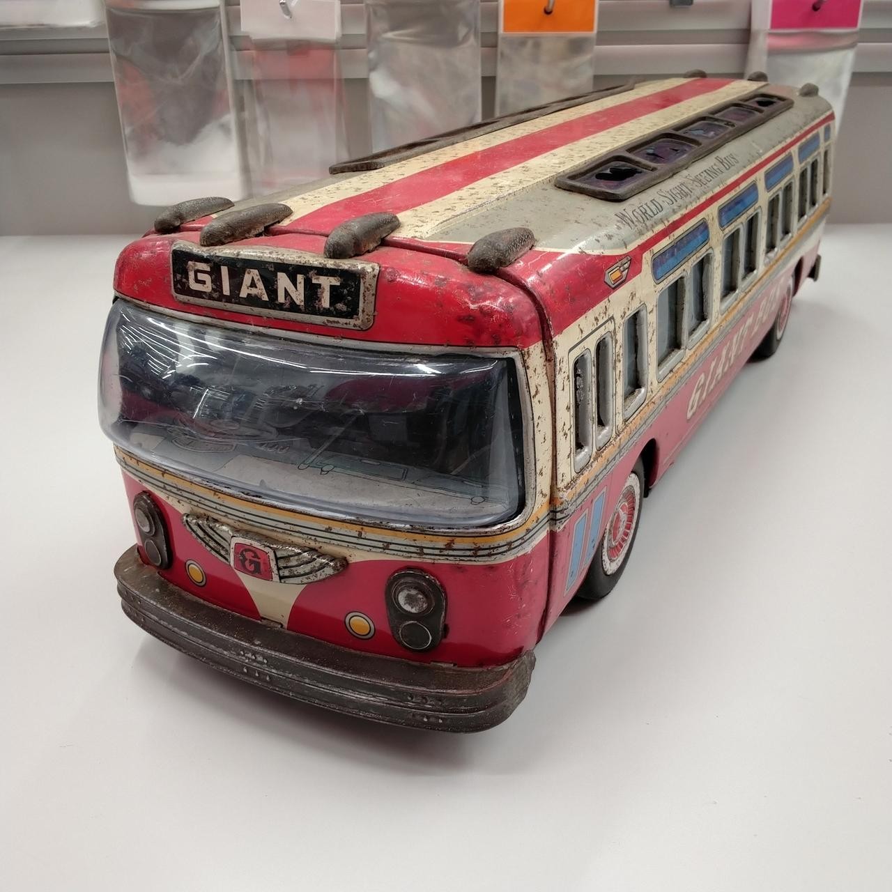 GIANT BUS Tin Bus Yonezawa GIANT BUS Tin Bus Yonezawa