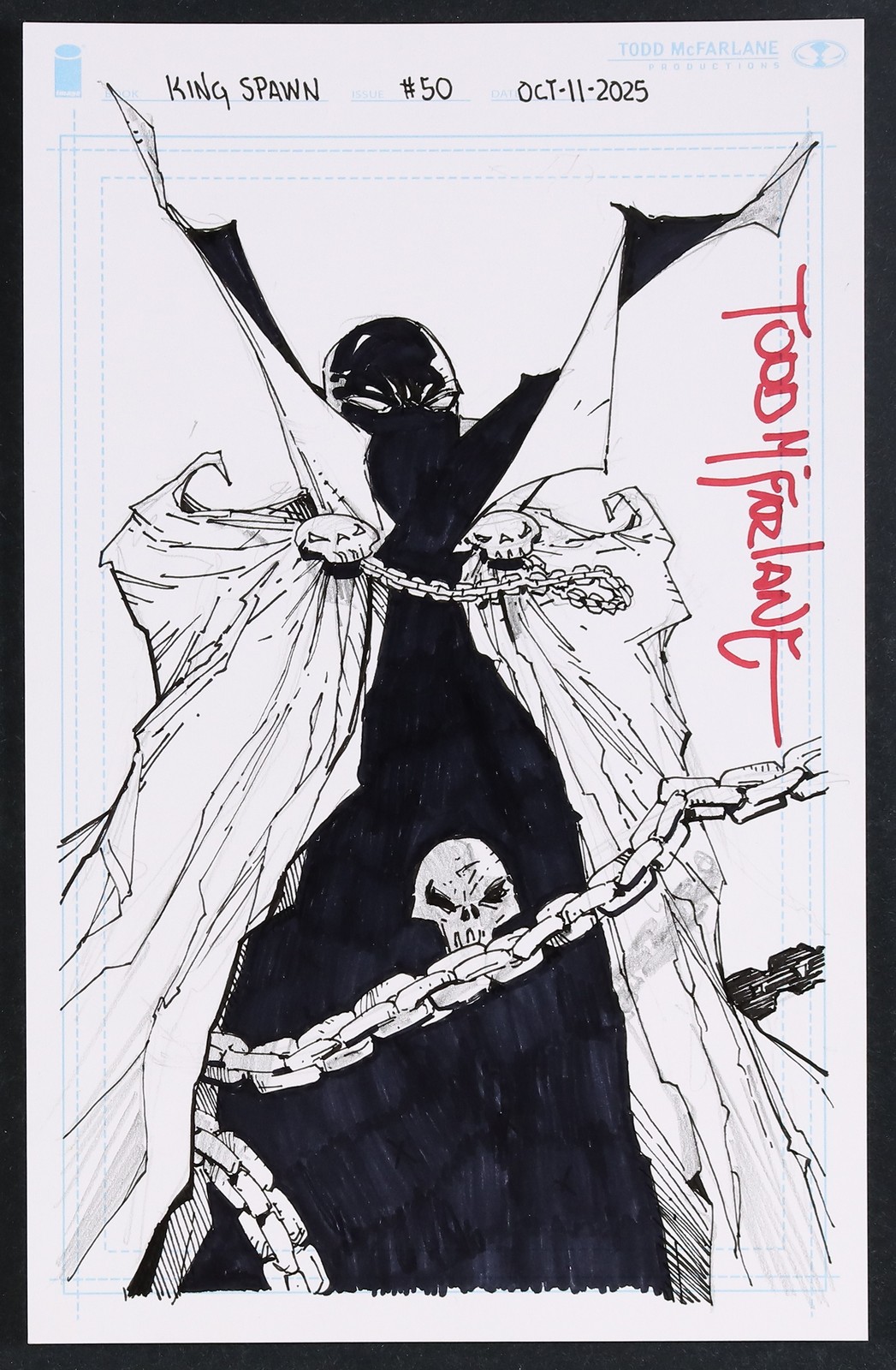 King Spawn #50 1:1000 Incentive Sketch by Todd McFarlane King Spawn #50 1:1000 Incentive Sketch by Todd McFarlane