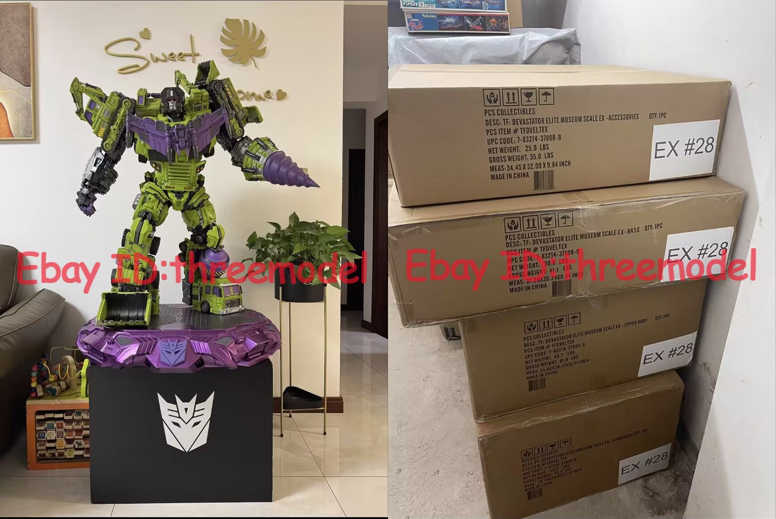 SIDESHOW PCS 913203 Transform Devastator Statue Model Deluxe Version IN STOCK SIDESHOW PCS 913203 Transform Devastator Statue Model Deluxe Version IN STOCK