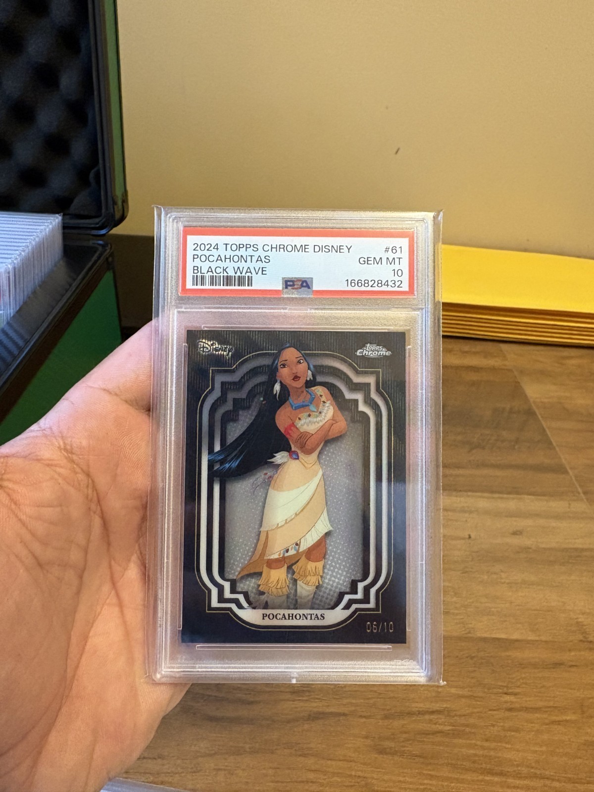 2024 Topps Chrome Disney Black Wave /10 PSA 10 Gem Mint Pocahontas 2024 Topps Chrome Disney Black Wave /10 PSA 10 Gem Mint Pocahontas
