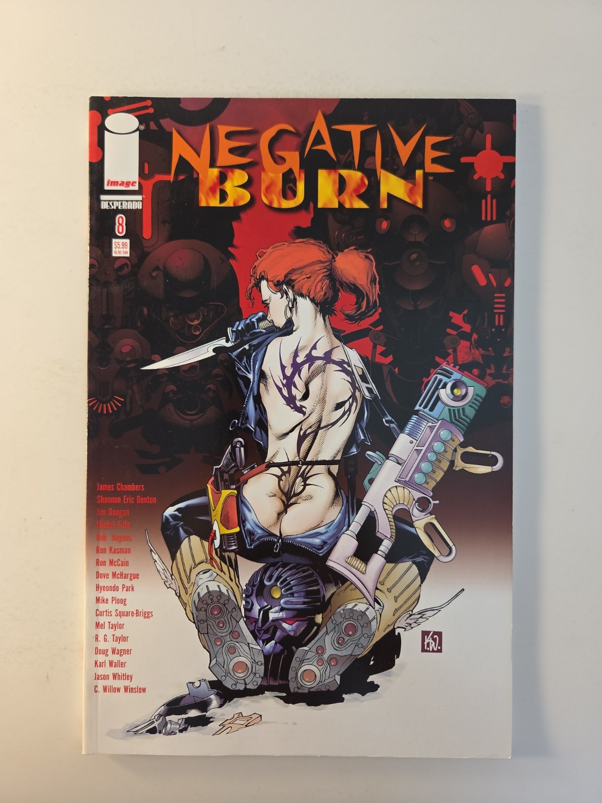 Negative Burn #8 2007 Image Comics Mike Ploog Michel Fiffe Karl Waller Cover Negative Burn #8 2007 Image Comics Mike Ploog Michel Fiffe Karl Waller Cover